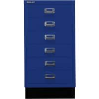 Bisley Schubladenschrank 6 Schübe Oxford Blau 349 x 432 x 670 mm