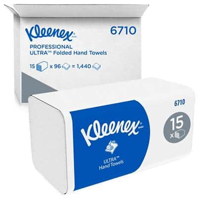 Kleenex Falthandtücher V-falz Weiß 3-lagig 6710 15 Stück à 96 Blatt