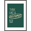 Paperflow Wandbild "Think like a customer" 600 x 800 mm