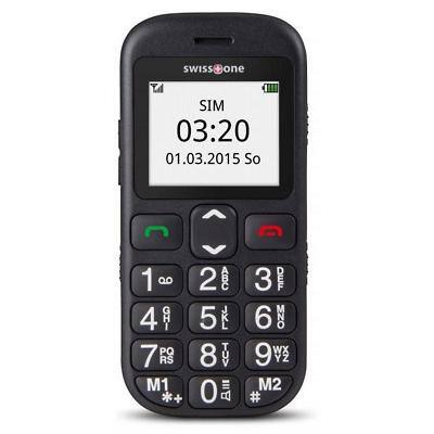 Swisstone BBM 320c 4.5 cm (1,77 Zoll) Mobiltelefon Mobiltelefon Schwarz