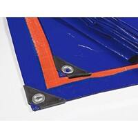 Casa Pura Abdeckplane High Density Polyethylen-Gewebe Blau, Orange 6000 x 10000 mm