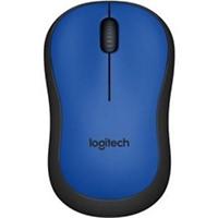Logitech M220 Silent Kabellose Optische Maus Beidhändig 3 Tasten 2,4 GHz Blau (910-004879)