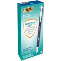 BIC Antimicrobial Kugelschreiber Blau Mittel 20 Stück