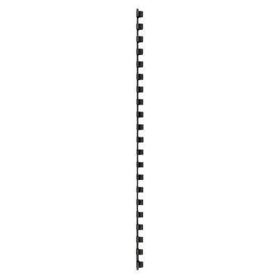 Plastikbinderücken DIN A4 PVC für 45 Blatt 8 mm Schwarz 100 Stück