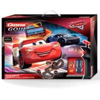 CARRERA Lightning McQueen, Jackson Storm Go!!! Disney Pixar Cars - Neon Nächte 62477 Spielzeugauto-Set