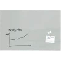 Sigel Artverum Glastafel Magnetisch Einseitig 150 (B) x 100 (H) cm Grau