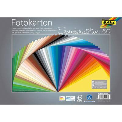 Folia Farbiges Papier Farbig sortiert 300 g/m² 50 Blatt