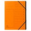 Exacompta Ordnungsmappe 541204E Pressspankarton meliert Orange 24,5 (B) x 1 (T) x 32 (H) cm 10 Stück
