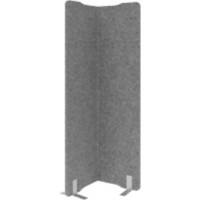 Hammerbacher Akustik-Trennwand Fleece Grau 1.000 x 1.800 mm