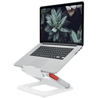 Leitz Ergo Ergonomischer Höhenverstellbarer Multi-Winkel Laptopständer 6424 Tragbar Bis zu 15" Weiß