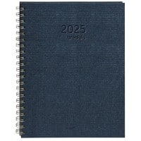 Brepols Buchkalender 2025 DIN A4 1 Woche / 2 Seiten Deutsch, Englisch, Französisch, Italienisch, Niederländisch, Spanisch Blau