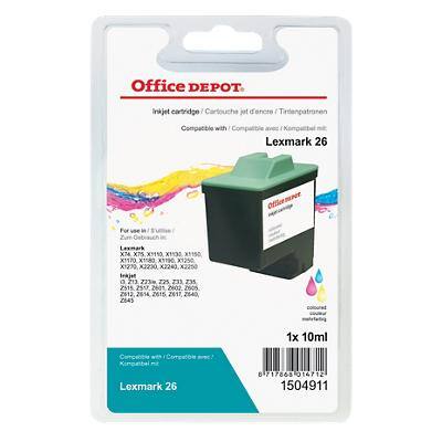 Kompatible Office Depot Lexmark 26 Tintenpatrone 3 Farbig