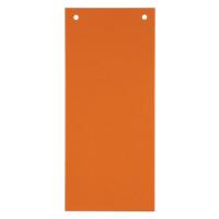 KANGARO Blanko Trennstreifen Spezial Orange Karton Rechteckig 2 Löcher 07071-06 100 Stück
