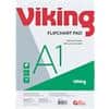 Viking Flipchartblock Blanko 100% Recycelt Perforiert A1 70gsm 5 Stück à 20 Blatt