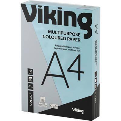 Viking DIN A4 Farbiges Papier Blau 80 g/m² Glatt 500 Blatt