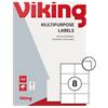 Viking Universaletiketten 3225330 Selbsthaftend Spezial Weiß 105 x 74 mm 100 Blatt à 8 Etiketten