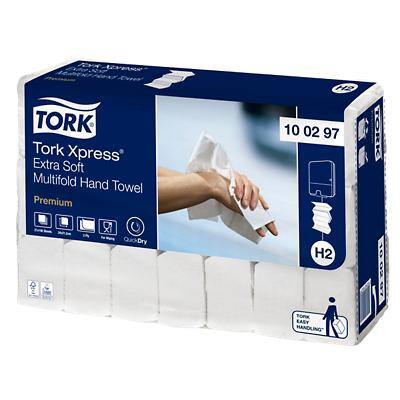 Tork Premium Falthandtücher H2 M-falz Weiß 2-lagig 100297 21 Stück à 100 Blatt