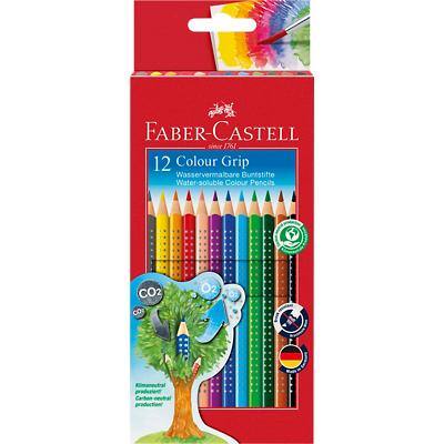 Faber-Castell GRIP Buntstifte Farbig sortiert Colour-Grip 12 Stück