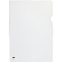 Viking Premium Klarsichthülle DIN A4 Genarbt Transparent PP (Polypropylen) 120 Mikron 100 Stück