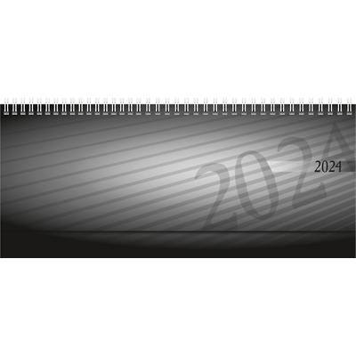 BRUNNEN Tischkalender 2025 1 Woche / 2 Seiten Deutsch 30,7 (B) cm Schwarz