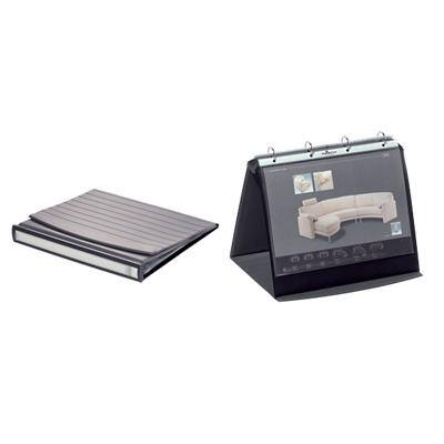 DURABLE Tisch-Flipchart Durastar DIN A4 quer Metallic Grau Polyvinylchlorid 26,5 x 26 x 33 cm