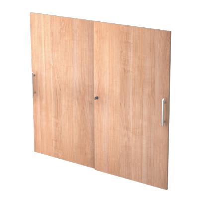 Hammerbacher Türen Matrix mit Aufbau Nussbaum 1.200 x 1.100 mm 2 Stück