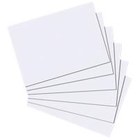 herlitz Karteikarten DIN A4 100 Karten Weiß Blanko 29,7 x 21 cm 100 Stück