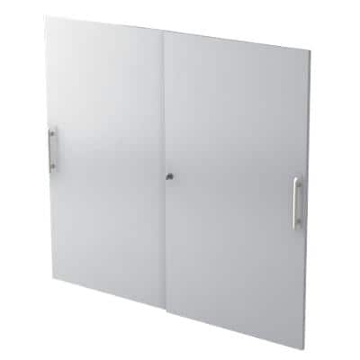 Hammerbacher Türen Matrix mit Aufbau Lichtgrau 1.200 x 1.100 mm 2 Stück