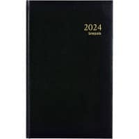 Brepols Buchkalender 2025 DIN A5 1 Tag / 1 Seite Deutsch, Englisch, Französisch, Italienisch, Spanisch Schwarz