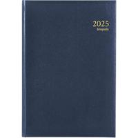 Brepols Minister Buchkalender 2025 DIN A5 1 Tag / 1 Seite Deutsch, Englisch, Französisch, Italienisch, Niederländisch, Spanisch Blau