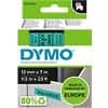 Dymo D1 S0720590 / 45019 Authentic Schriftband Selbstklebend Schwarzer Druck auf Green 12 mm x 7m
