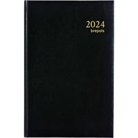 Brepols Buchkalender 2024 Spezial 1 Woche / 2 Seiten Niederländisch, Französisch, Deutsch, Englisch Schwarz