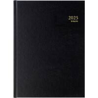 Brepols Buchkalender 2025 Spezial 1 Tag / 2 Seiten Deutsch, Englisch, Französisch, Niederländisch, Italienisch, Spanisch Schwarz