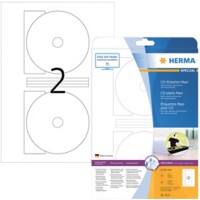 HERMA CD-Etiketten 5115 Weiß DIN A4 116 x 116 mm 25 Blatt à 2 Etiketten