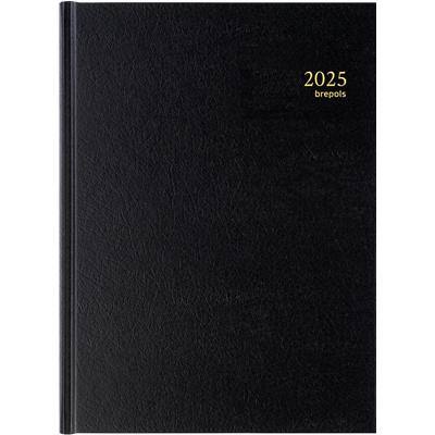 Brepols Buchkalender 2025 Spezial 1 Tag / 1 Seite Deutsch, Französisch, Englisch, Italienisch, Spanisch, Niederländisch Schwarz