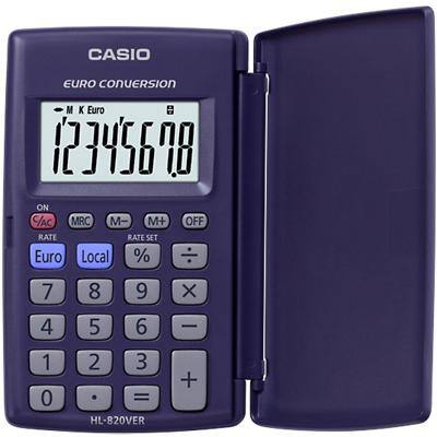 Casio HL-820VER Taschenrechner 12-stelliger LCD-Monitor Blau