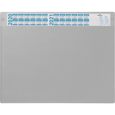 DURABLE Schreibunterlage Kalender Design Premium Kunststoff Grau 65 x 52 cm