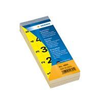 HERMA Nummernetiketten 4891 Rechteckig Gelb, Schwarz 500 Etiketten pro Packung