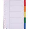 Viking Blanko Register DIN A4 Farbig Sortiert Mehrfarbig 5-teilig PP (Polypropylen) Rechteckig 11 Löcher
