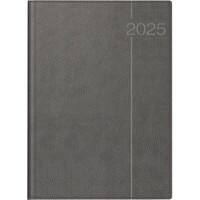 BRUNNEN Tagebuch 2025 DIN A4 1 Tag / 1 Seite Deutsch Grau