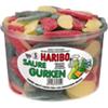 Haribo Saure Gurken Erdbeere, Himbeere, Zitrone Fruchtgummi 150 Stück Packung 1350 g