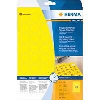 HERMA Mehrzwecketiketten 8034 Gelb Rund 1200 Etiketten pro Packung