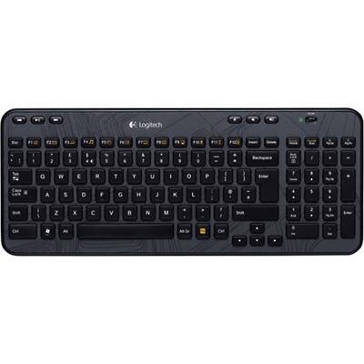 Logitech Kabellose Tastatur K360 QWERTZ DE USB Nano Receiver Schwarz