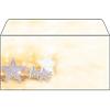 Sigel Weihnachts-Briefumschläge 11 (B) x 22 (H) cm Beige, Silber 90 g/m² 50 Stück