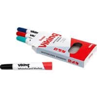 Viking WBM2.5 Whiteboard Marker Mittel Rundspitze Farbig sortiert 4 Stück