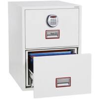 Phoenix Feuersicherer Hängeregistraturschrank FS2262E Weiß 530 x 810 x 720 mm