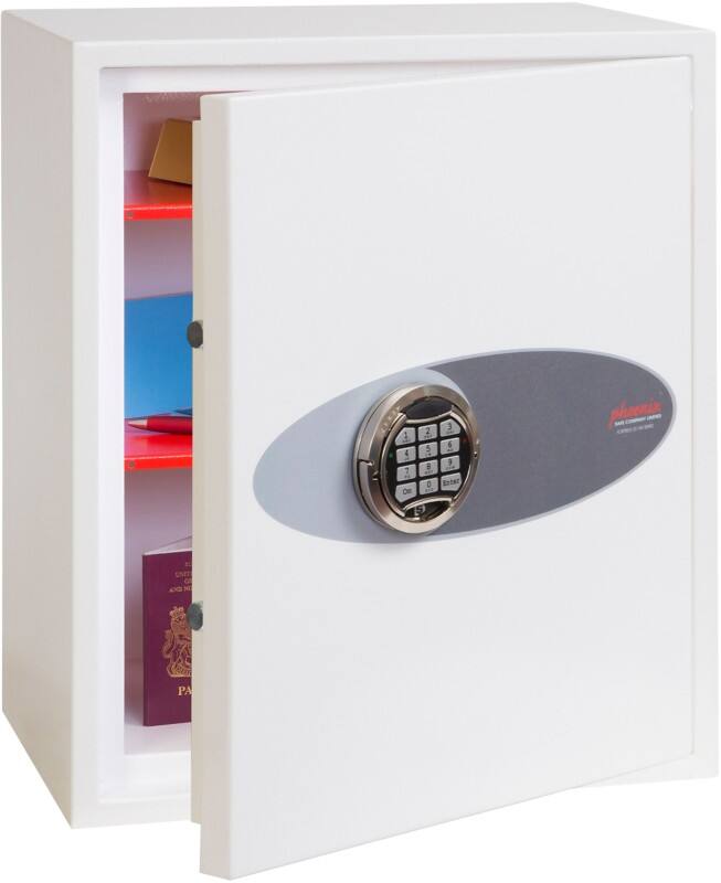 Phoenix Fortress Wertschutzschrank Elektronisch 42 L SS1183E Weiß