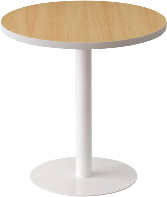 meet powered by PAPERFLOW Beistelltisch Melamin Braun, Weiß Weiß 600 x 600 x 600 mm