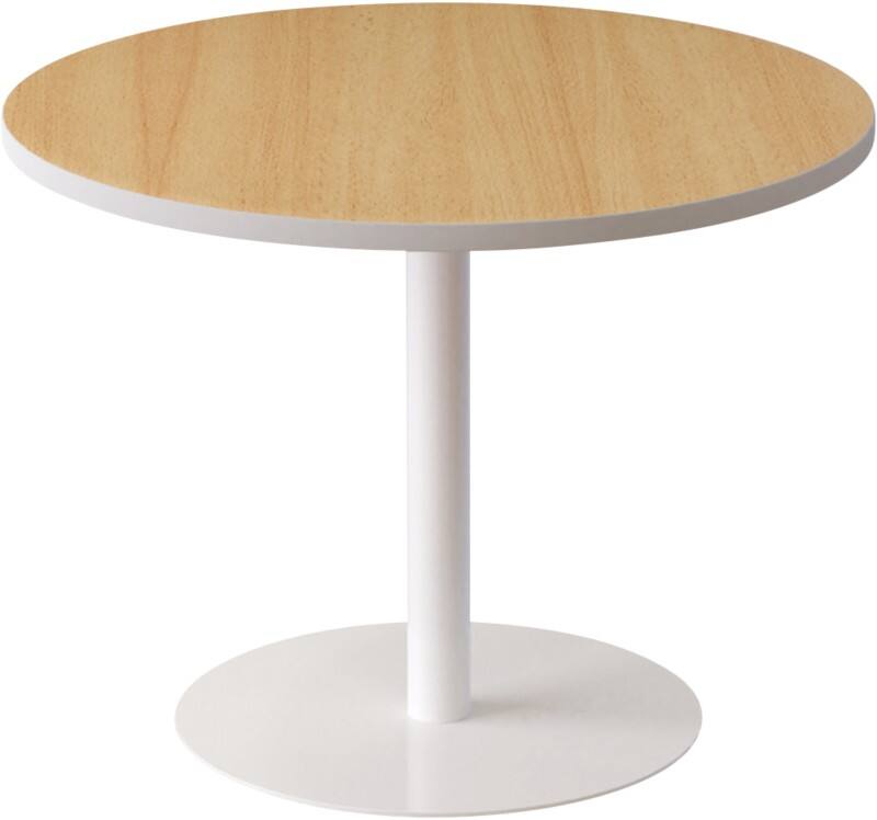 meet powered by PAPERFLOW Beistelltisch Melamin Braun, Weiß Weiß 800 x 800 x 600 mm