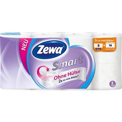 Zewa Toilettenpapier Smart 3-lagig 8 Stück à 300 Blatt